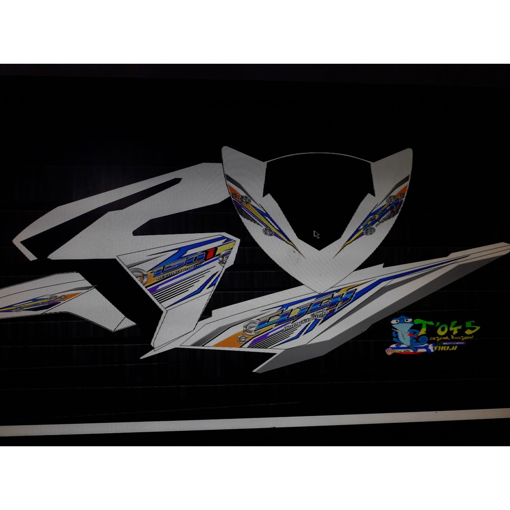 sticker striping click 125 150 custom thunder shoot