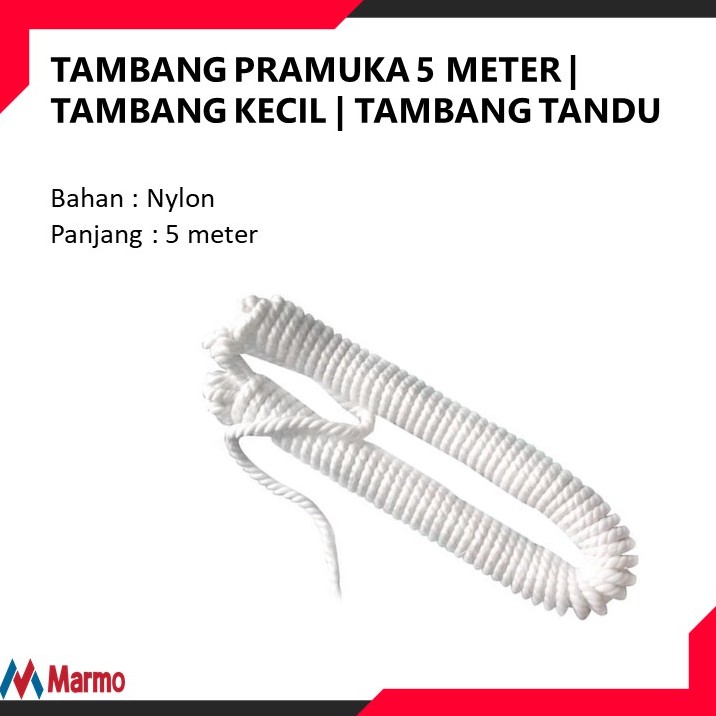 TAMBANG PRAMUKA 5 METER | TAMBANG KECIL | TAMBANG TANDU