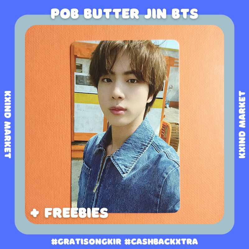 POB Butter Jin BTS / album butter / photocard jin bts / PC jin JK Jungkook Jimin v Taehyung butter