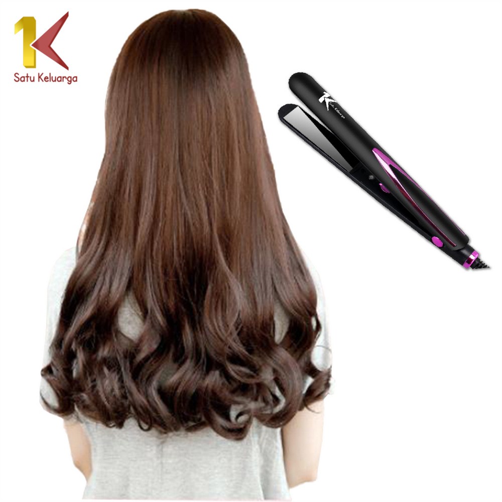 Satu Keluarga Catokan Rambut Lurus K52  Catokan Pelurus Rambut / Catokan Rambut 2 in 1 Pelurus Dan H