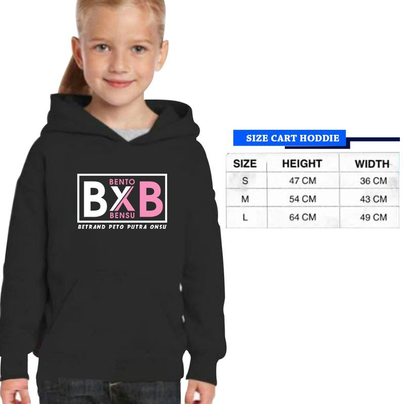 jaket sweater hoodie anak BXB Bento x Bensu PRIA wanita keren