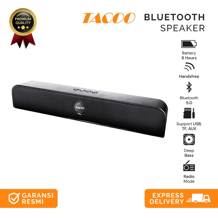 Tacoo Bluetooth Speaker Tap5612 Deep Bass Hi-Fi Sound 1800Mah (8 Hour) - Hy-68