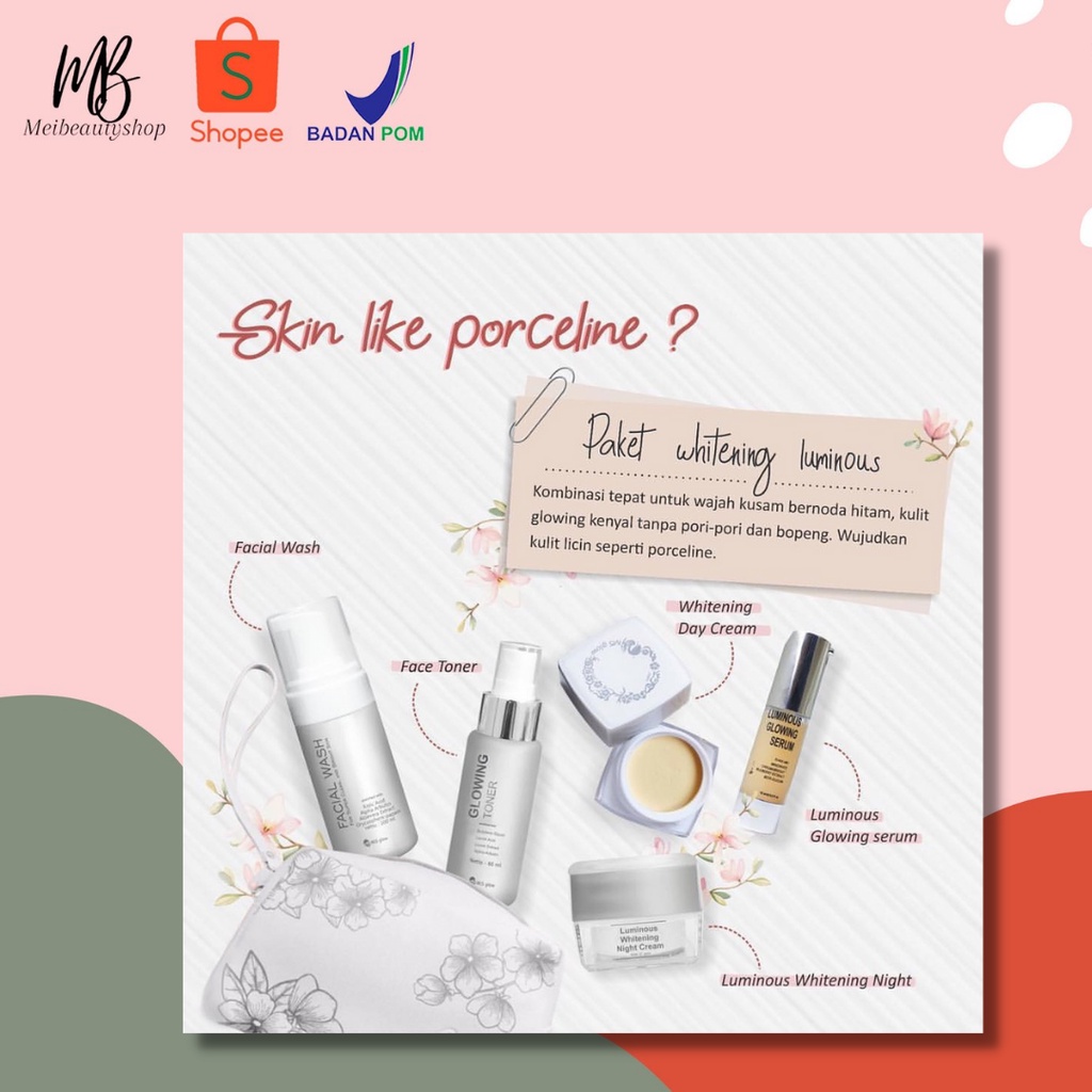 MS GLOW Paketan Dan Eceran TONER, FACIAL WASH, NIGHT CREAM, DAY CREAM,SERUM