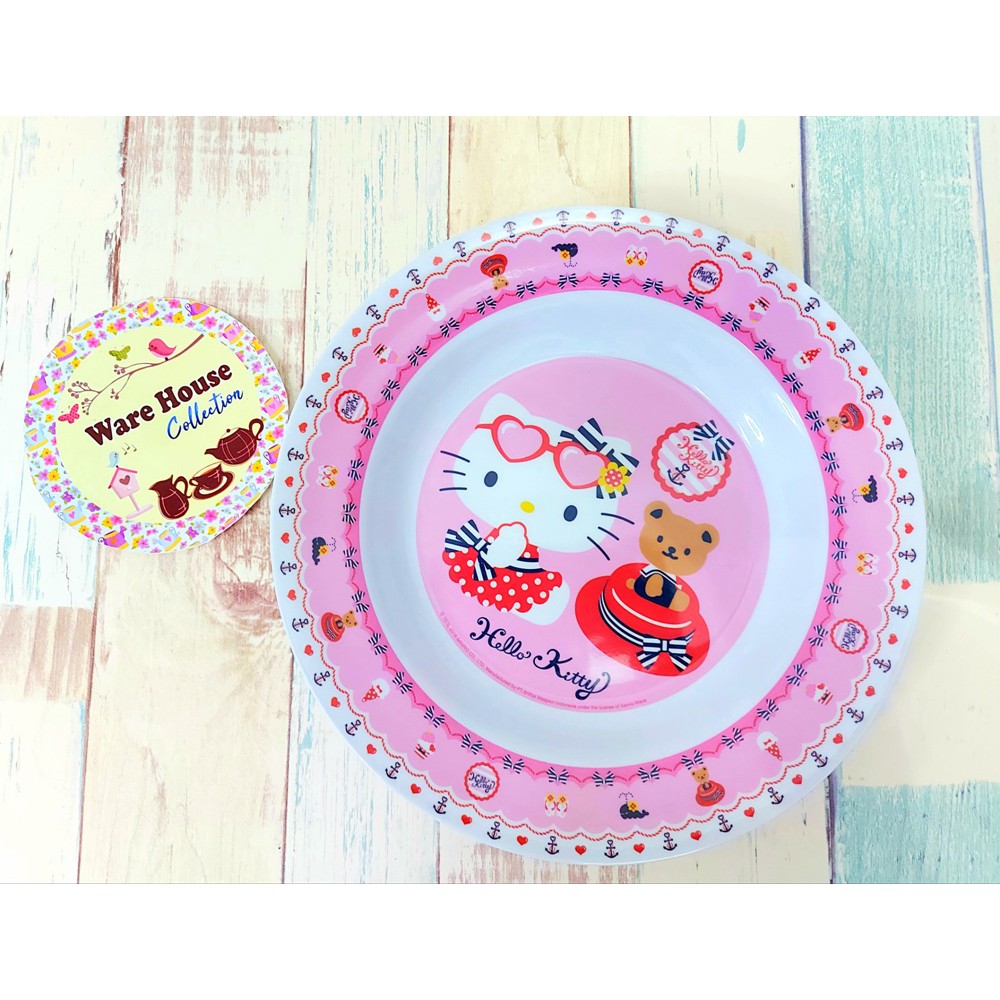 PIRING KECIL/PIRING BESAR/MANGKOK/PIRING MUKA HELLO KITTY SUMMER MARINE-PIRING MAKAN 9