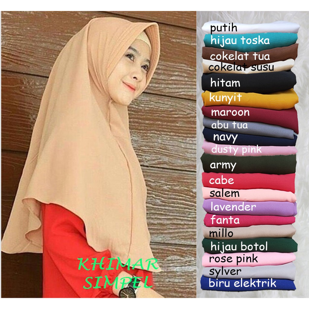 KHIMAR PET JILBAB SIMPLE ANTEM PET HIJAB WOLFIS