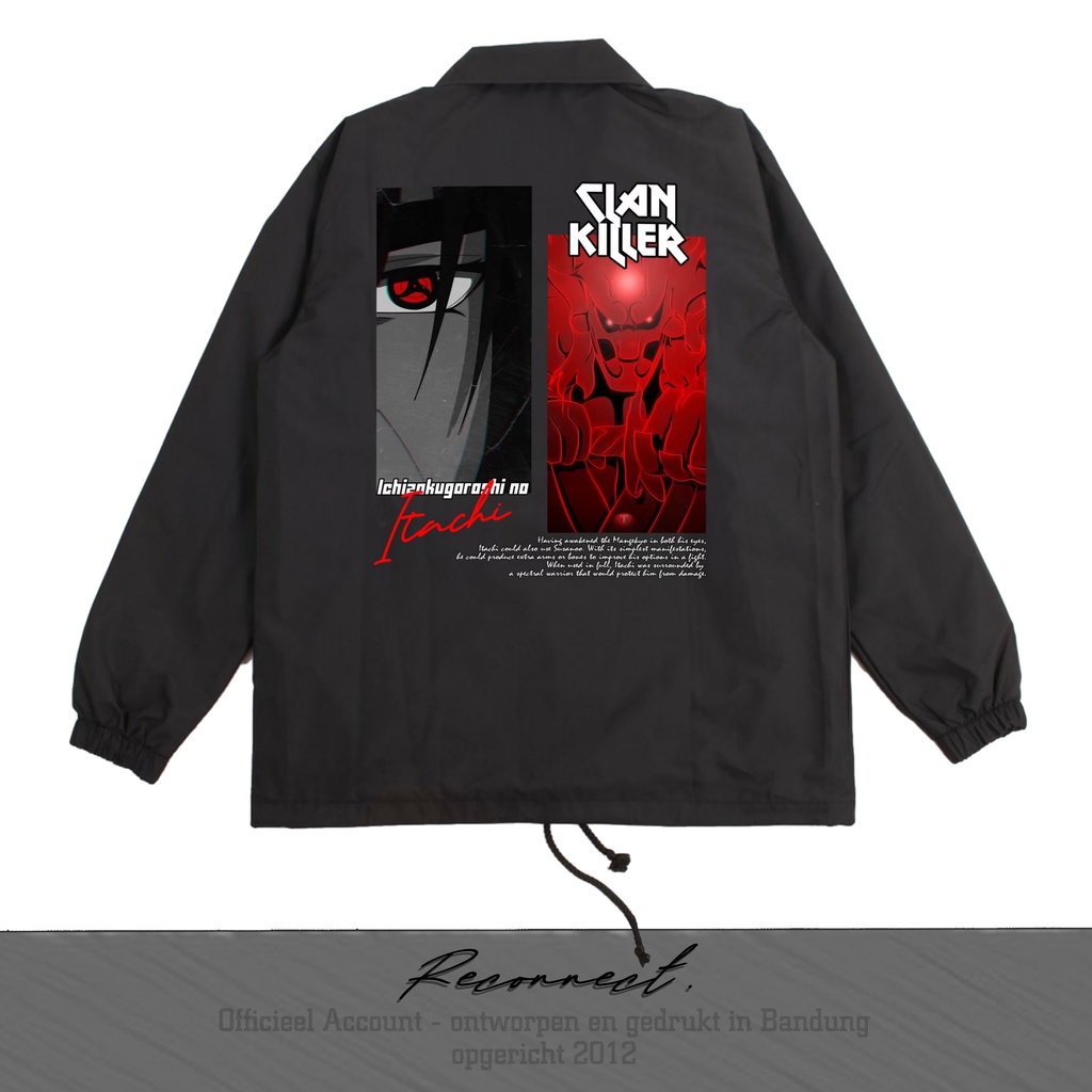 Reconnect Coach Jacket Anime Naruto Itachi Uchiha - Unisex