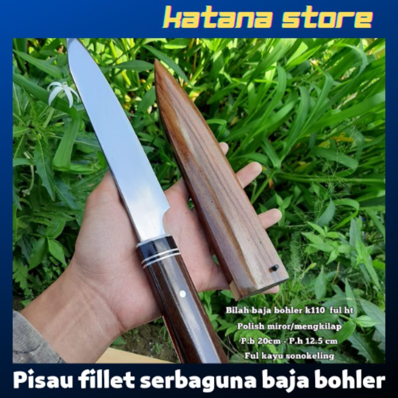 PISAU SUSHI-FILLET MULTIFUNGSI BOHLER K110 KUALITAS SUPER TAJAM