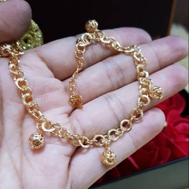 xuping gelang lapis emas 24k 0527j