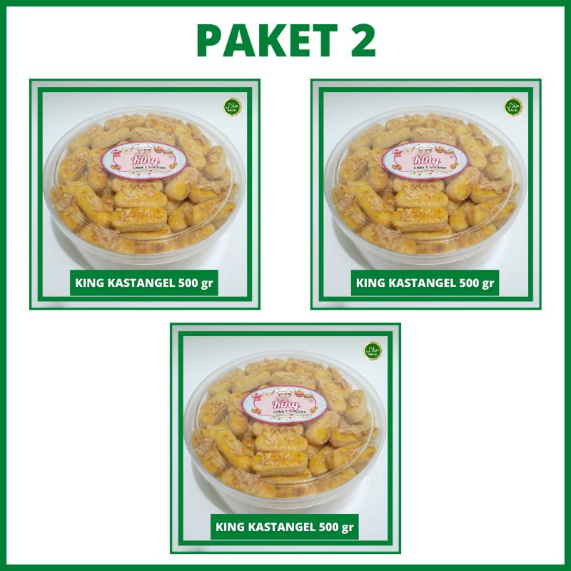 

(PAKET 2 ) KING KASTANGEL @500 gr isi 3 TOPLES