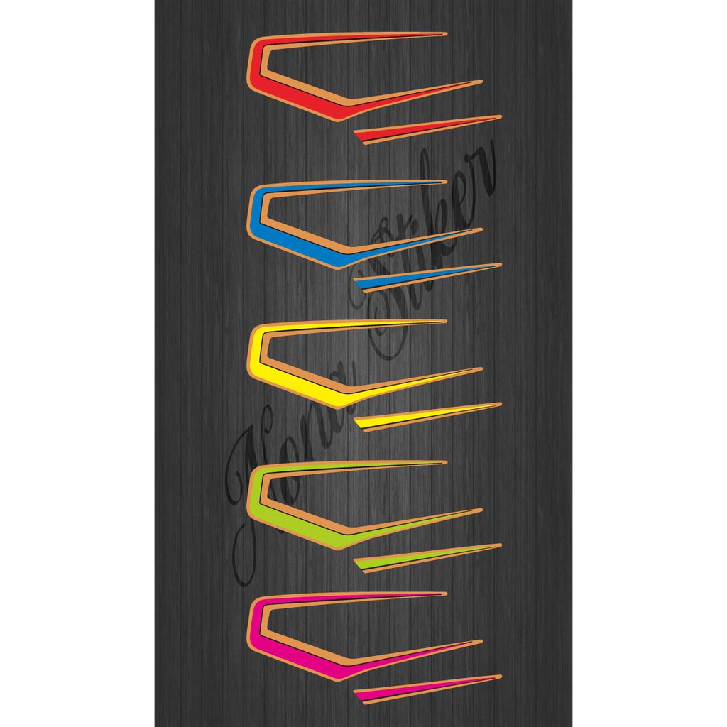 STIKER STRIPING DECAL RX KING