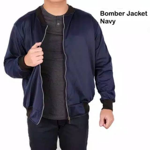 WnZcollection / Jaket Bomber / Jaket Pria Bolak Balik / jaket BB wanita / jaket bomber Navy