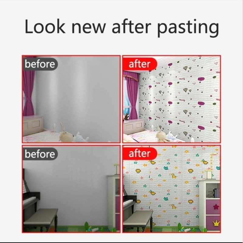 Wallfoam motif anak lucu / cute ukuran 70cm x 38cm tebal 4.5mm