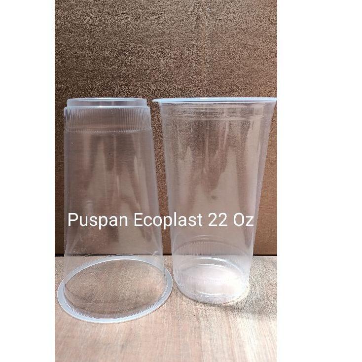 [AS.18No21ᴺ] Gelas Cup Puspan Ecoplast 22 Oz/Booba Cup