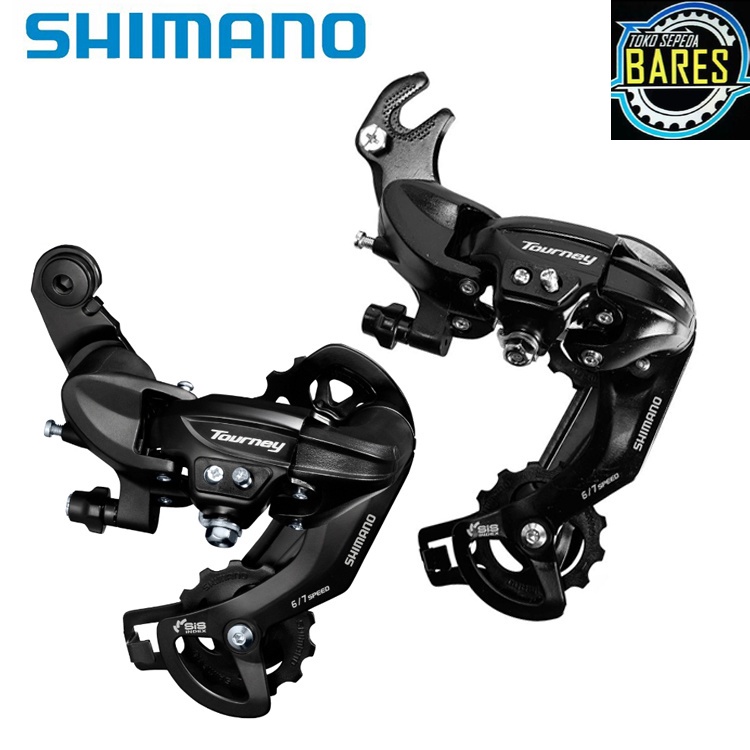 RD / Rear Derailleur Sepeda Shimano Tourney TY300 SIS 6 - 7 Speed / Letter S Jepit / Baut