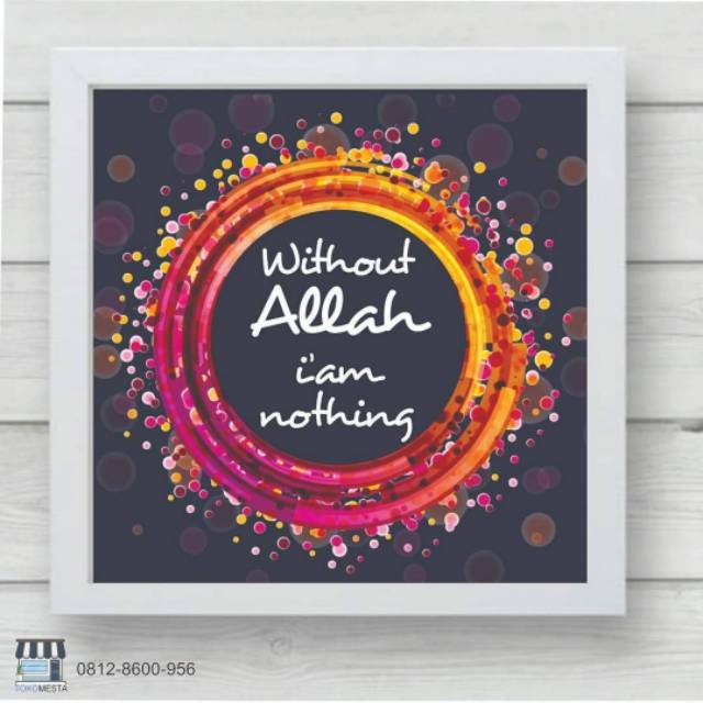 TOKO MESTA Hiasan Dinding Islamic Quote in Frame
