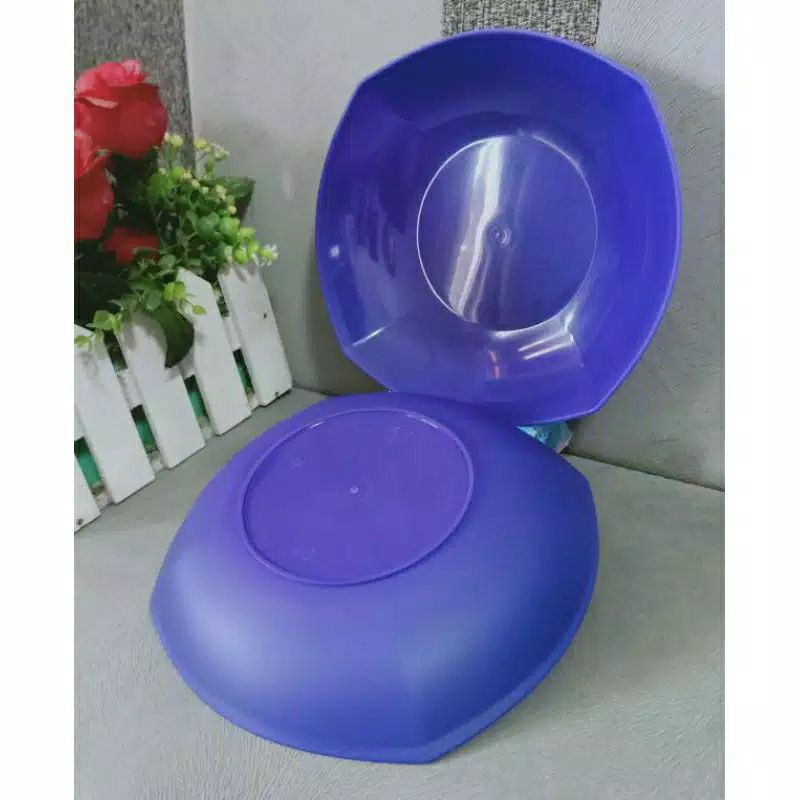 (Ungu 12pcs) PIRING PLASTIK BESAR PP 5, PIRING WARNA JITU / DG WARE, Food Grade Lusinan Murah