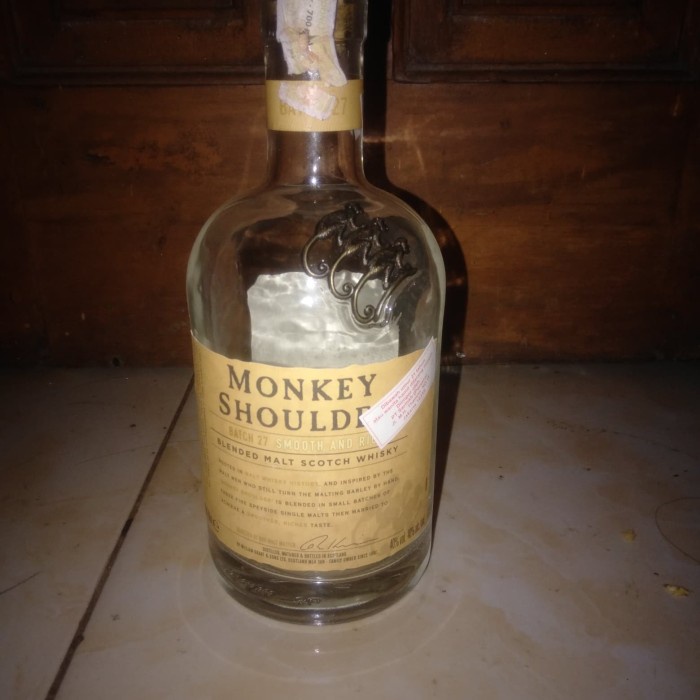 Segera Miliki Botol Bekas Monkey Shoulder Bergaransi