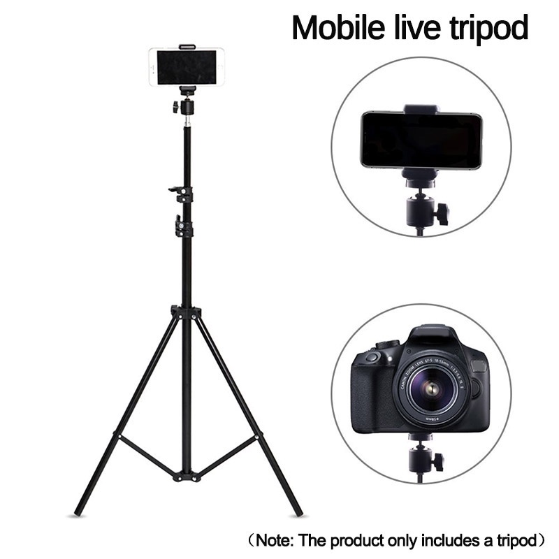 Tripod Handphone 2 Meter Besi Plus Mini ball head Free Holder Hp Free Tomsis Remote Bluetooth-1