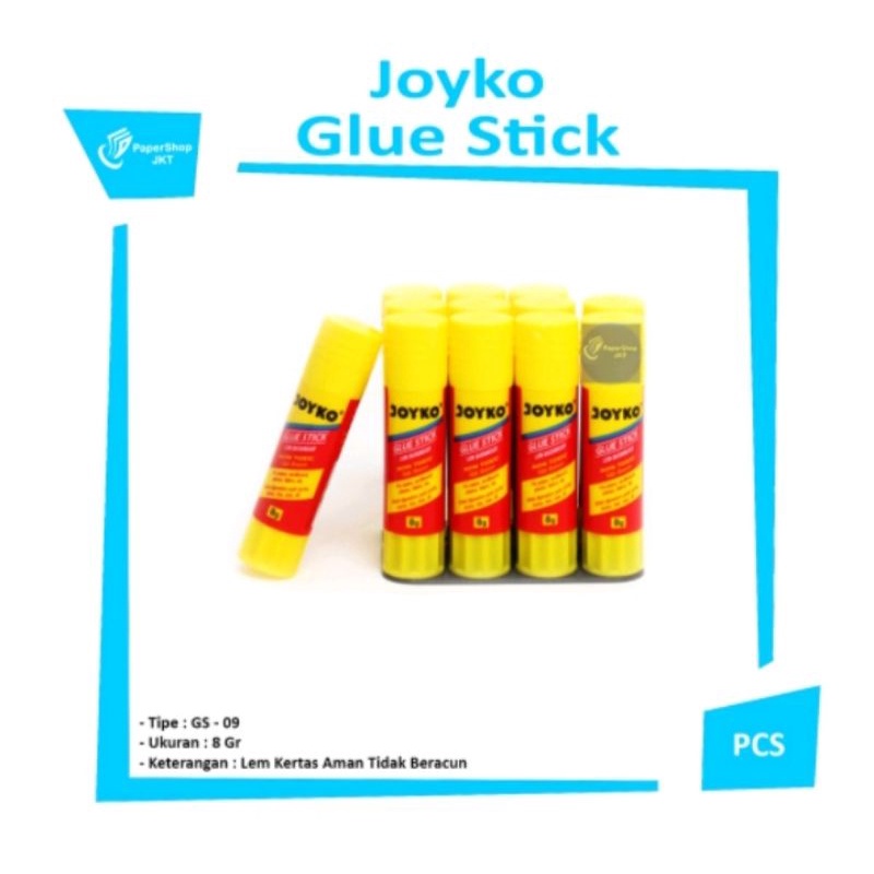 

(12 pcs) lem stick joyko gs09 perlusin