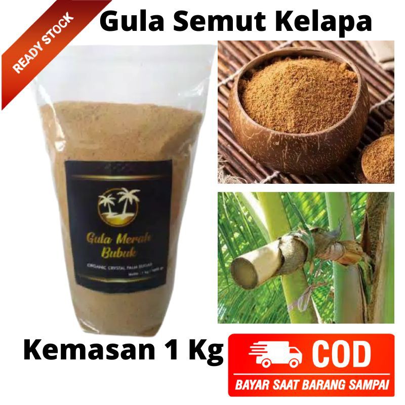 

Gula Semut Kristal Bubuk Asli Nira Kelapa1 kg