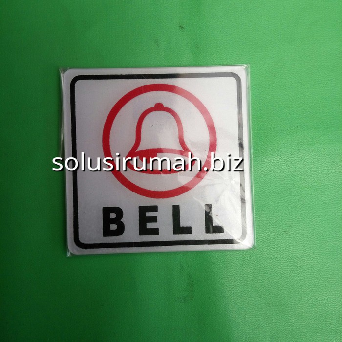 LABEL ACRYLIC 8*8CM BELL BEL RUMAH