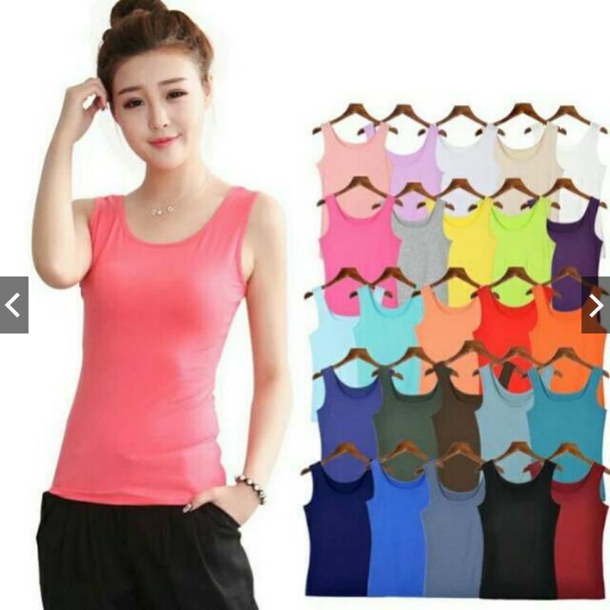 tanktop singlet atasan wanita tali lebar