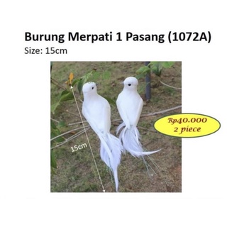 Jual Burung Merpati Putih 20cm 1 Pasang Artificial Untuk Dekorasi  Indonesia|Shopee Indonesia