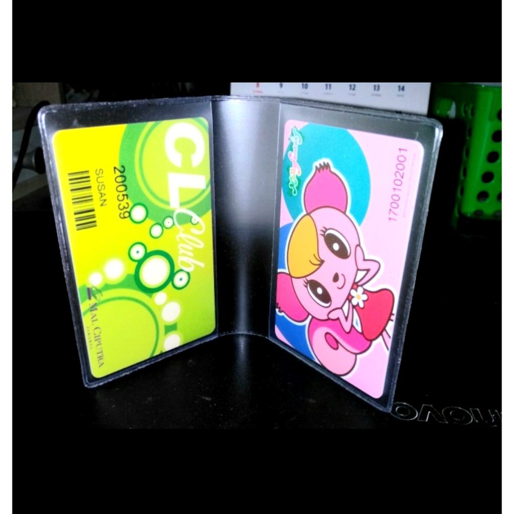 

RUMAH COD_HOME-PLASTIK CARD HOLDER 2 SLOT / Plastik Pelindung Kartu Holder 2 Tempat GHM