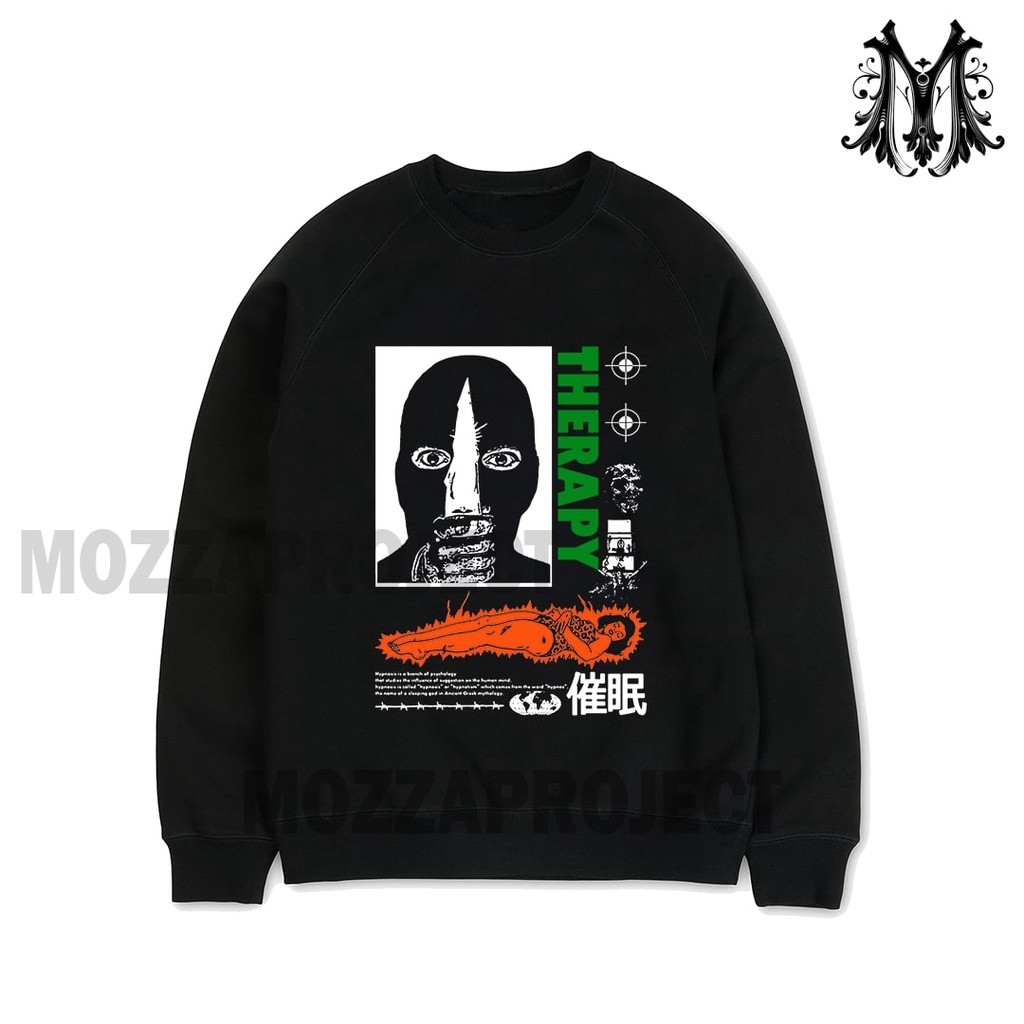 MOZZAPROJECT CREWNECK SWEATSHIRT THERAPY