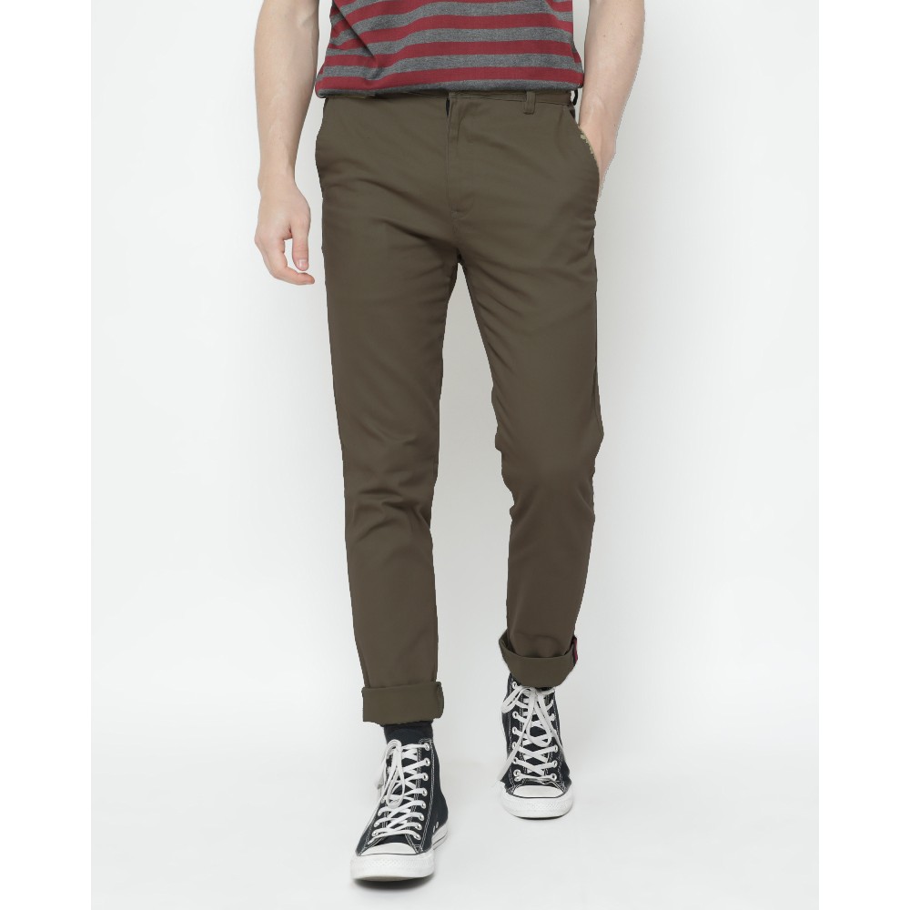  Erigo  Chino  Pants Ata Olive Shopee Indonesia
