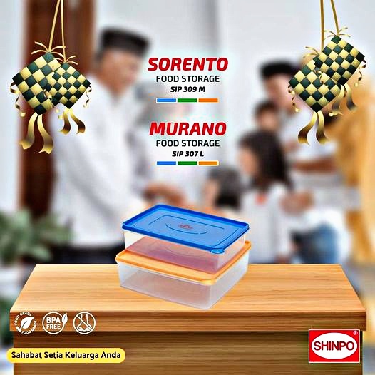 PROMO (BISA COD) Shinpo Sorento SIP 309 S / SIP 309 M / SIP 309 L / SIP 309 T / SIP 309 MT / SIP 309 LT / SIP 309 MM / SIP 309 LM /Kotak Kue Plastik Polos / Kotak Makan / Food Storage / Tempat Kue / Kotak Cemilan-0.9L / 2L / 2.25L / 3.5L / 5L / 5.5 / 10L