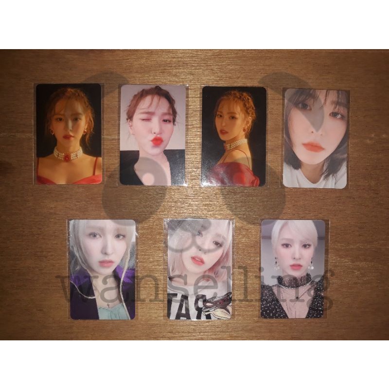 Wendy Red Velvet Photocard PC Finale Scrapbook, La Rouge, Day 2 Kihno