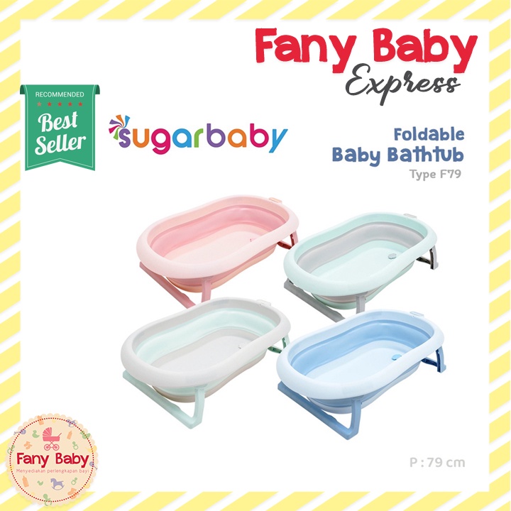 SUGAR BABY FOLDABLE BABY BATHTUB WITH HEAT SENSOR F76 &amp; F79