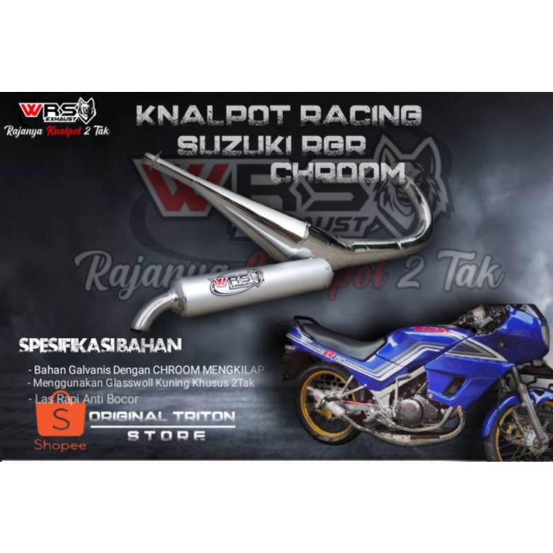 COD Knalpot Suzuki RGR 150 Model Kolong  Original Wrs Exhaust
