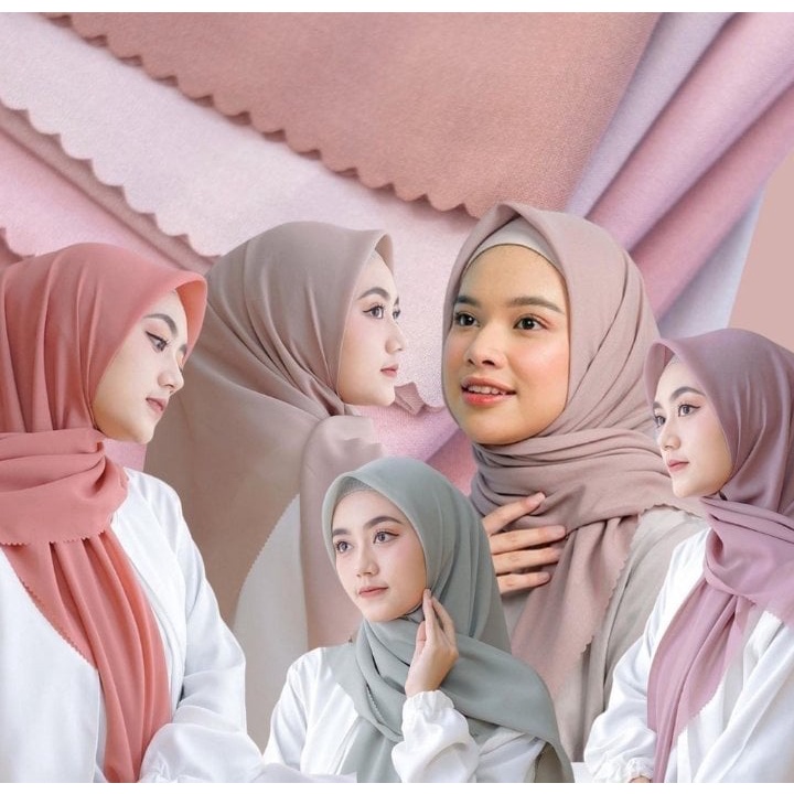 JILBAB SEGI EMPAT  BELLA  SQUARE LASER CUT