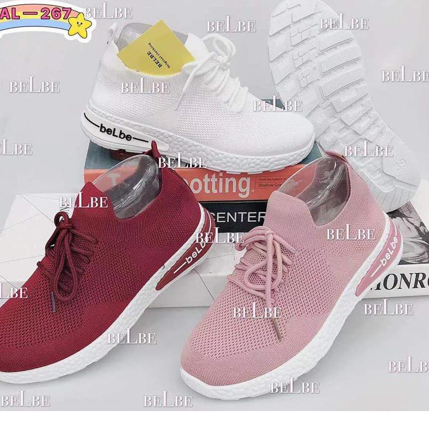 36-40 SEPATU BELBE IMPORT ORIGINAL HAK TINGGI EMPUK SEPATU SENAM GOWES BIC WANITA .