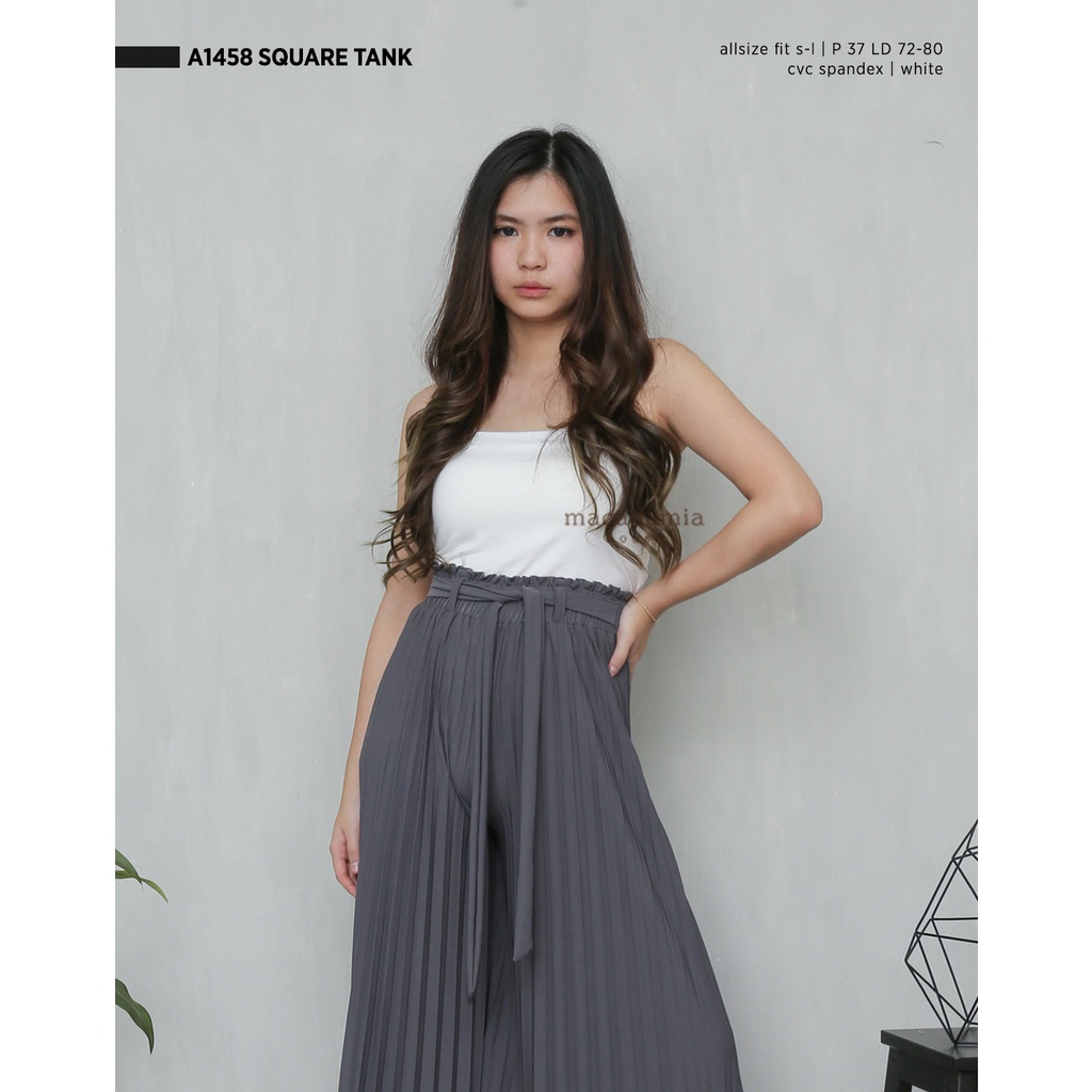 A1458 Square Tank - MACADAMIA HOUSE FASHION WANITA - TANKTOP - CASUAL SANTAI-3