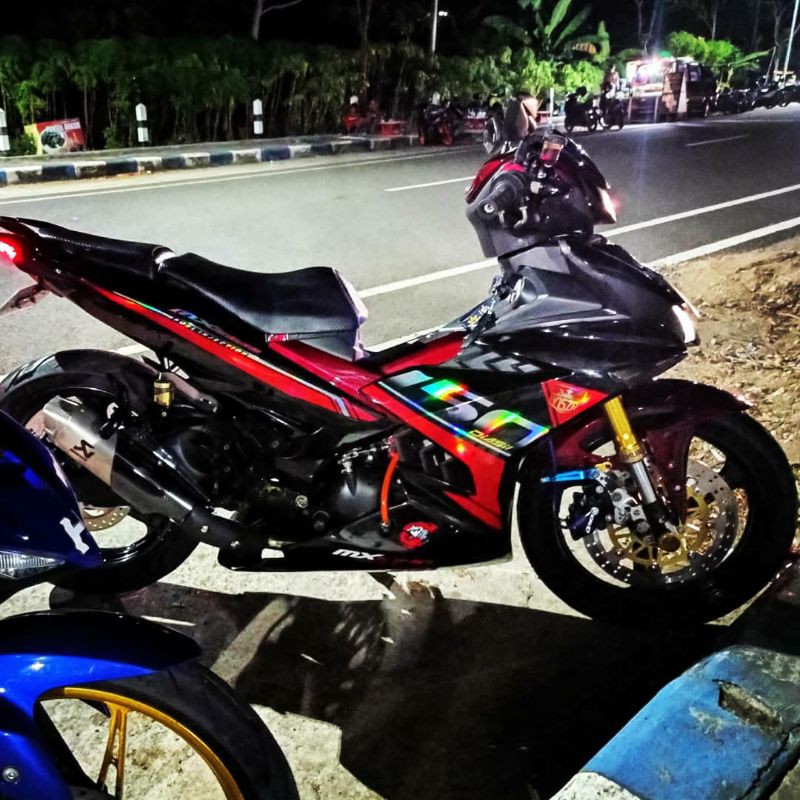STRIPING STICKER Y15ZR MX KING HOLOGRAM