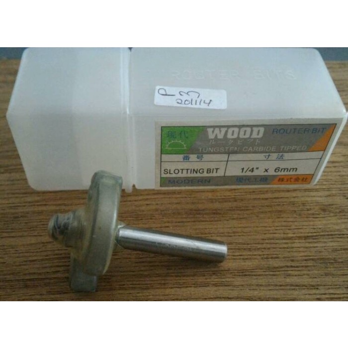 Mata Mesin Trimmer/Profil Slotting Bit 6mm