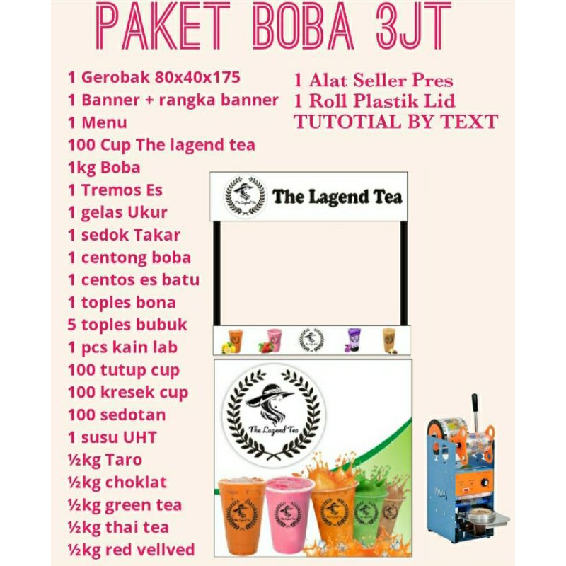 

PAKET USAHA MINUMAN BOBA