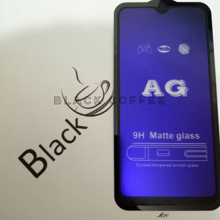 Tempered glass glare samsung M20 2019 screen protector matte