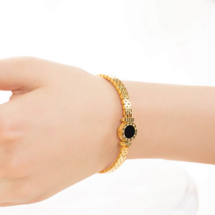 Gelang Emas 375 Anti Karat Gaya Korea Untuk Hadiah Valentine 727G4#