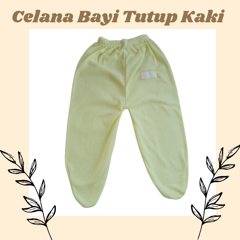 Celana Bayi Panjang Tutup Kaki Polos Termurah / Celana Bayi Buntung Polos / Celana Bayi New Born terlaris isi 3 pc