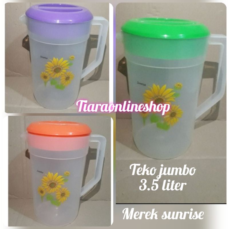 Teko besar jumbo 3.5 liter / Teko air plastik merek sunrise SNI