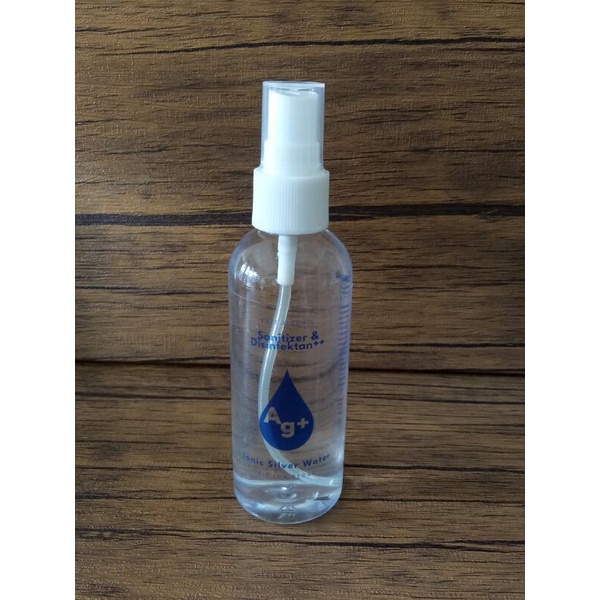 Air Ion Perak | Ionic Silver Water | Aqua Silver Ion | Ag+ | 20-30 ppm | Botol Spray 100 ml