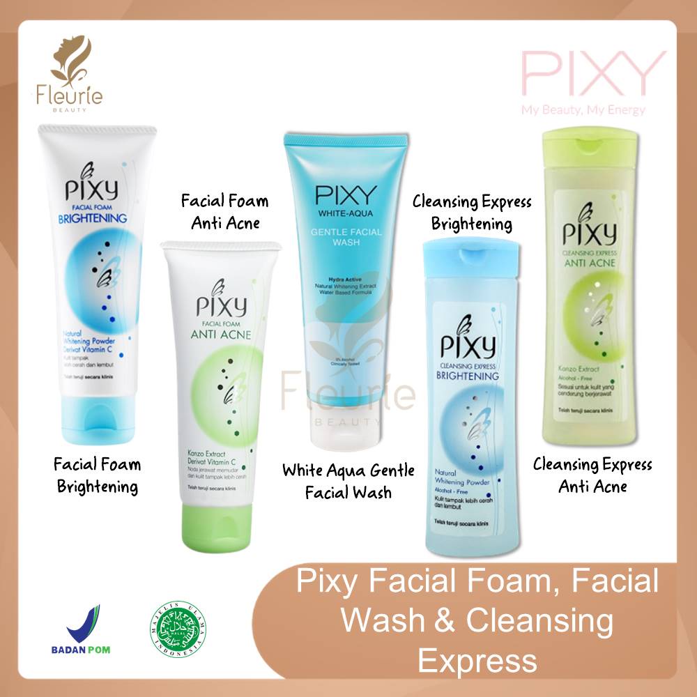 Pixy Facial Foam / Cleansing Express -  Facial Wash Brightening Anti Acne Original BPOM