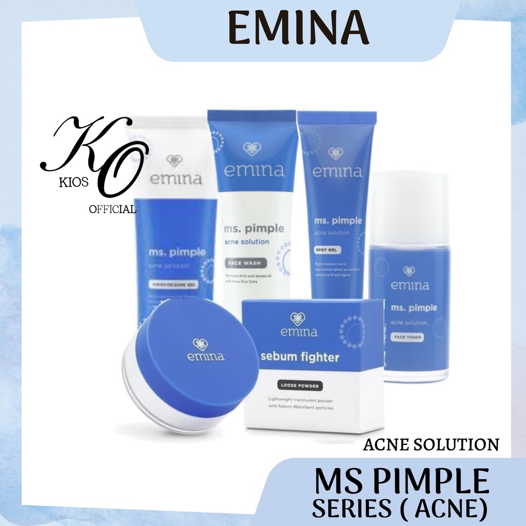 Emina Ms Pimple Acne Solution Series | Calming Gel | Exfoliating Toner | Face Serum | Face Toner | Face Wash | Moisturizing Gel | Spot Gel