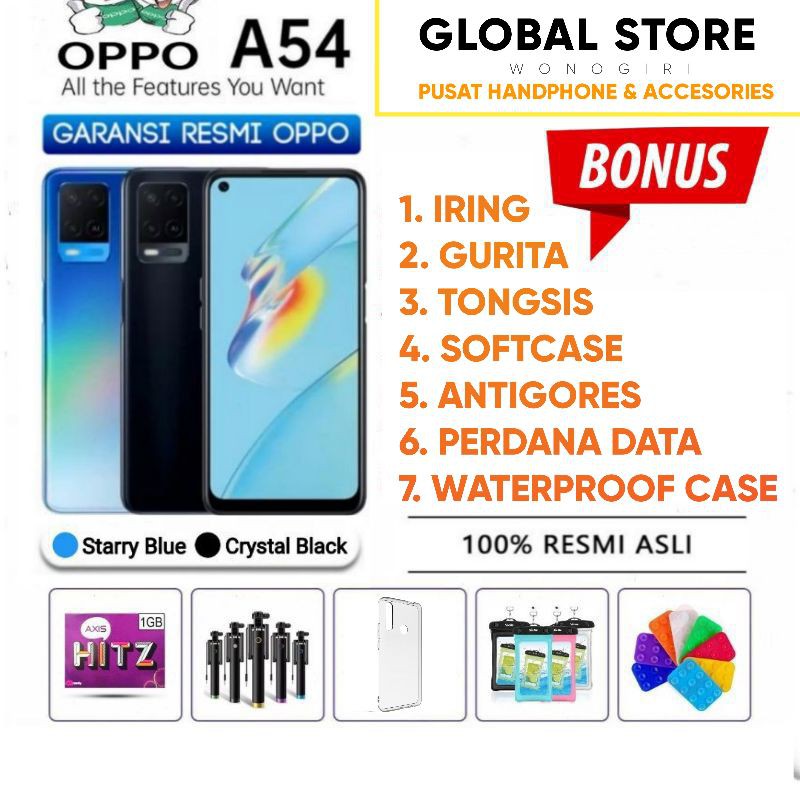 OPPO A54 GARANSI RESMI OPPO INDONESIA