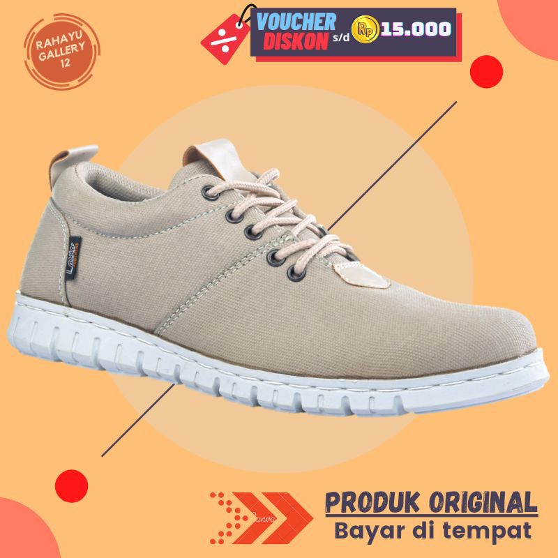 Lavio Canva Sepatu Sneakers Pria Original Terbaru Terlaris