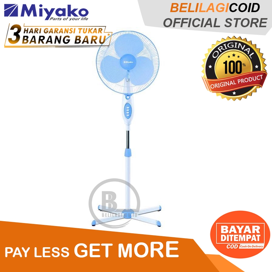 Miyako Stand Fan KAS 1618 B / Kipas Angin Berdiri Miyako KAS-1618B / Kipas Angin Miyako KAS1618B / K